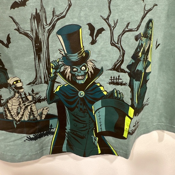 Disney HAUNTED MANSION Spirit Jersey Adult M Constance Hatbox Ghost Glow NEW - Picture 4 of 14